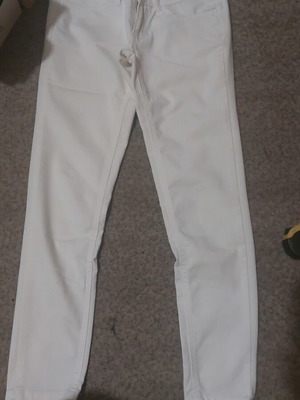 White slim fit pants like new, size XS-S