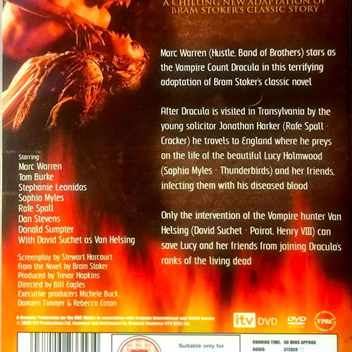 Dracula ταινία τρόμου DVD με Marc Warren και Sophia Myles