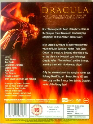 Dracula ταινία τρόμου DVD με Marc Warren και Sophia Myles
