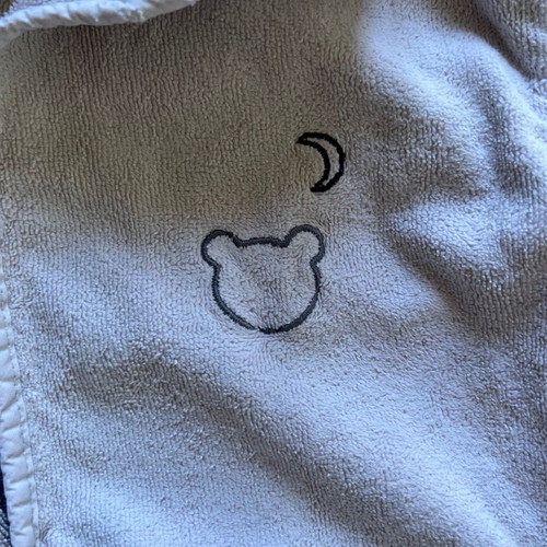 NIMA HOME bathrobe used for 2-year-old child, light gray unisex