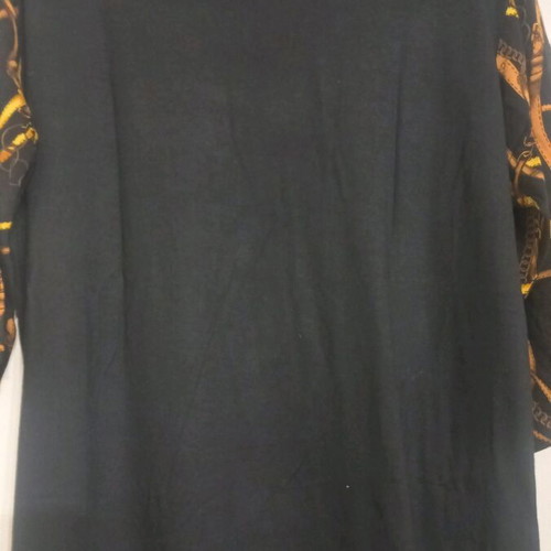 Women's blouse 4XL like new, black with pattern