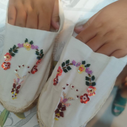 Espadrilles size 37, white