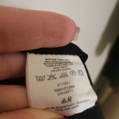 H&M coat like new, black cotton with lining, size M-L