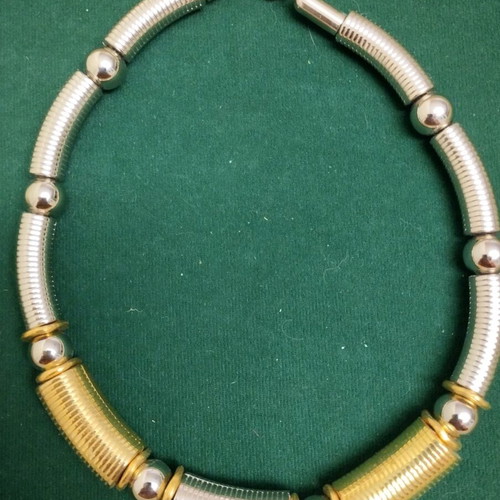 Necklace new metal in gold and silver color