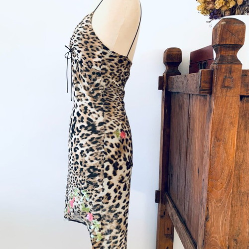 Vintage Veloudakis dress like new, asymmetric design