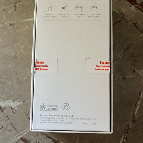 Huawei Y6 box used, only box