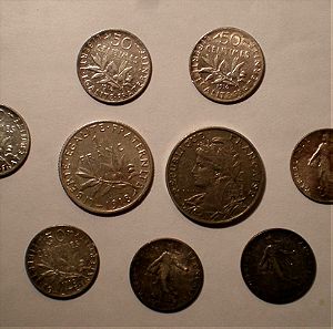 Γαλλία. . 50 centimes και άλλα 1903-1984 σε υψηλές καταστάσεις