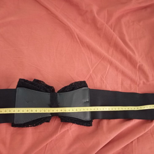 Handmade women's belt black, like new, size 80