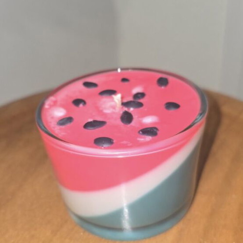 Watermelon Candle new, handmade