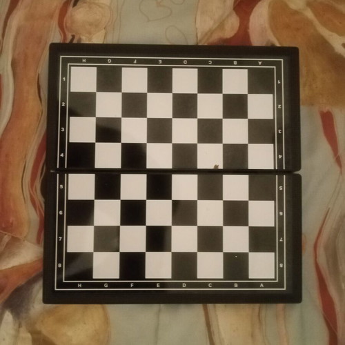 Magnetic Mini Chess Backgammon Checkers 20x20cm new