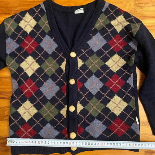Vintage cardigan blue medium used for 7 years Musino