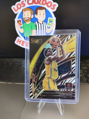 2025-26 Select Euroleague Jaylen Hoard Courtside Zebra card new