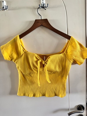 Yellow top size small like new A.L.E.