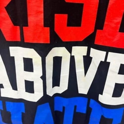 WWE Rise Above Hate Hustle Loyalty Respect T-shirt used, size Small