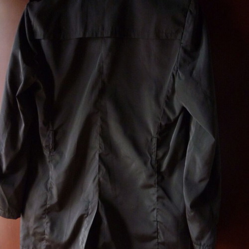 Madmext women's light black trench coat Large like new