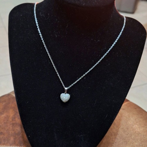 Two-sided pendant and ring set new, 18K gold plated