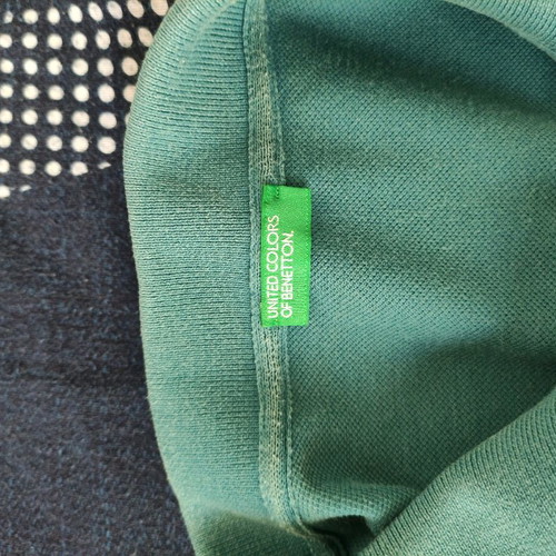 Benetton Polo size M like new, turquoise