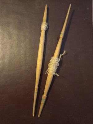 Αδράχτι ξύλινο vintage μεταχειρισμένο για γνέσιμο μαλλιού