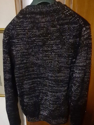 JIL SANDER N0 46 Πουλόβερ σαν καινούργιο, μαύρο καφέ, μέγεθος M
