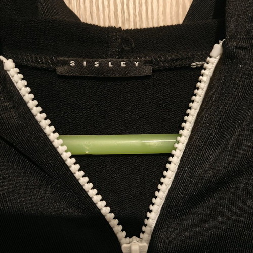 Sisley thin cardigan used, size small, black and white