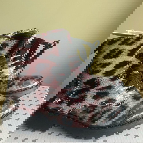 Leopard girls boots