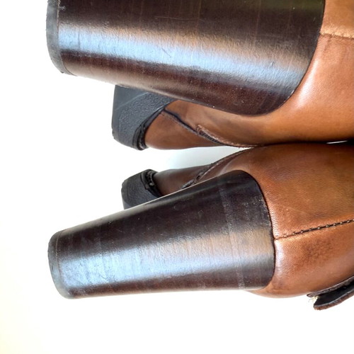 Classico women's ankle boots used size 40, brandy color, 10 cm heel