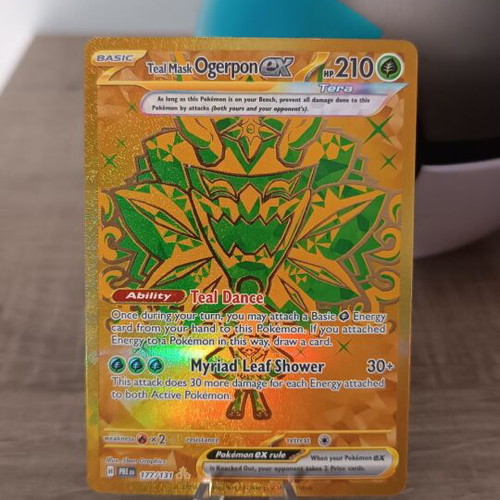 Teal Mask Ogerpon ex 177/131 Hyper Rare Pokémon card