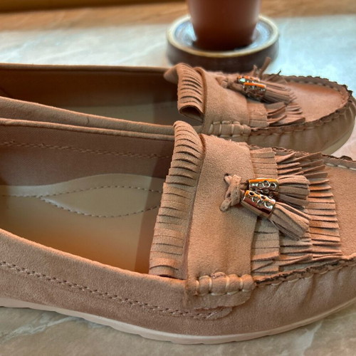 Graceland women's moccasins like new, size 41, eco suede