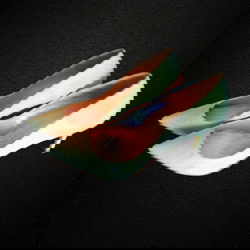 Γόβες κίτρινες μυτερές με ψηλό τακούνι Νο 41