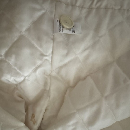 Marks and Spencer women's jacket like new, off white with brown fur details