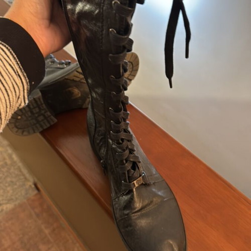 A To Z Greek black knee-high boots like new, size 40
