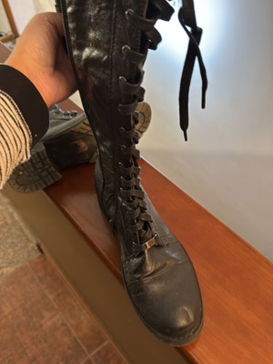 A To Z Greek black knee-high boots like new, size 40