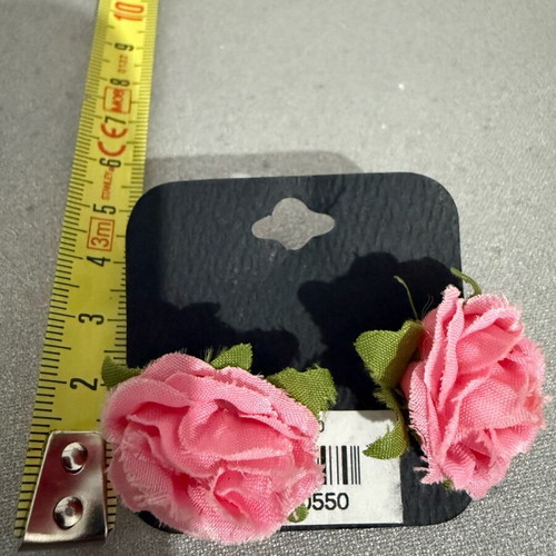 Flower earrings new, pink