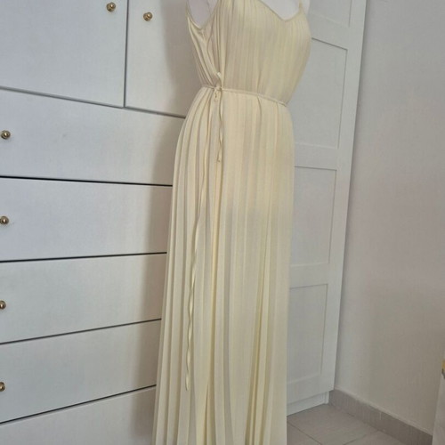 Pleated dress H&M like new, summer yellow, ancient Greek style
