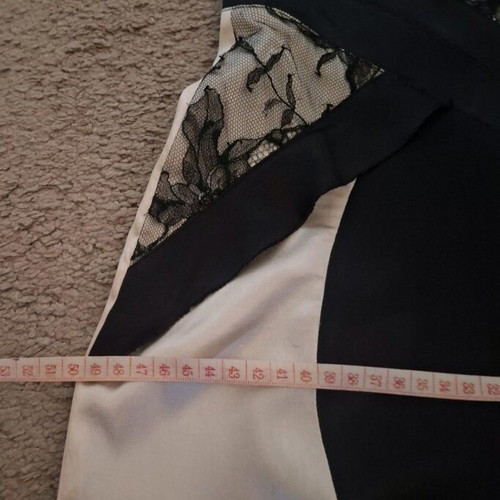 Luisa Spagnoli Silk Dress Like New Black With Beige