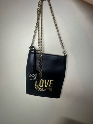Love Moschino crossbody bag new, black with gold details