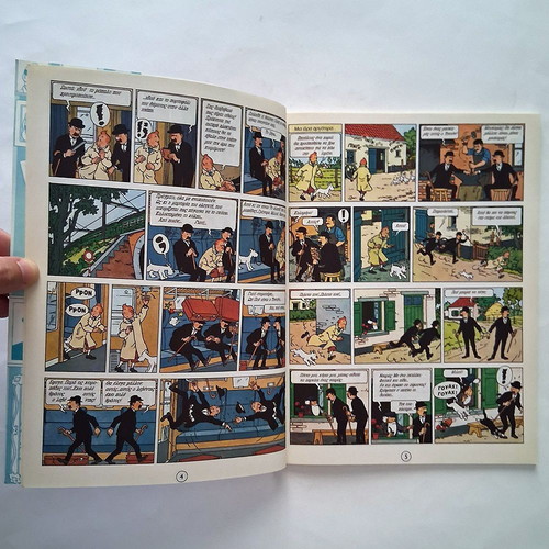 Tintin The Black Island comic book used