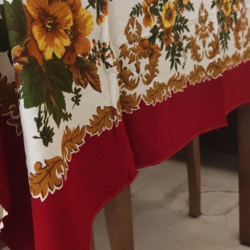 Tablecloths two silk-like, like new