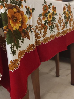 Tablecloths two silk-like, like new