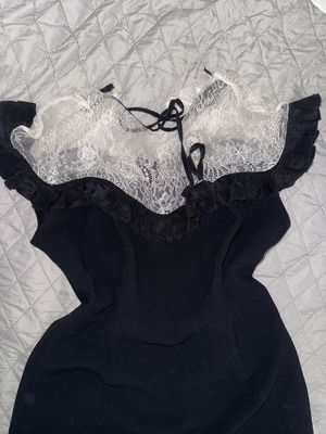 Sandro dress black and white, size S