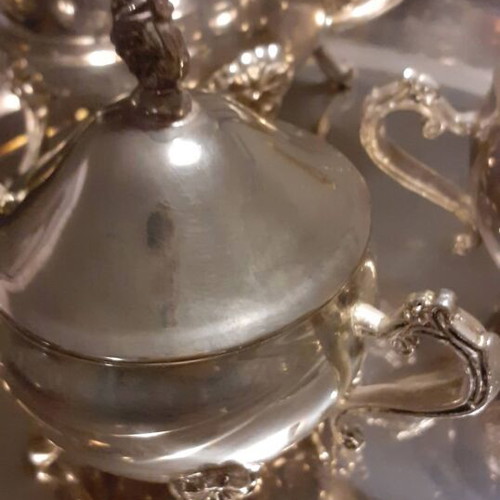 Silver-plated tableware like new with unique designs