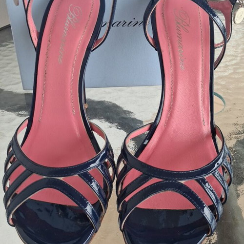 Blumarine sandals like new, pink and purple