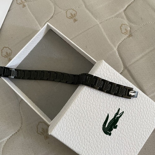 Lacoste Link Bracelet black stainless steel new