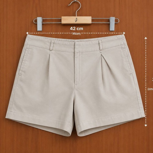 Iso beige cotton shorts like new, size L 40 12