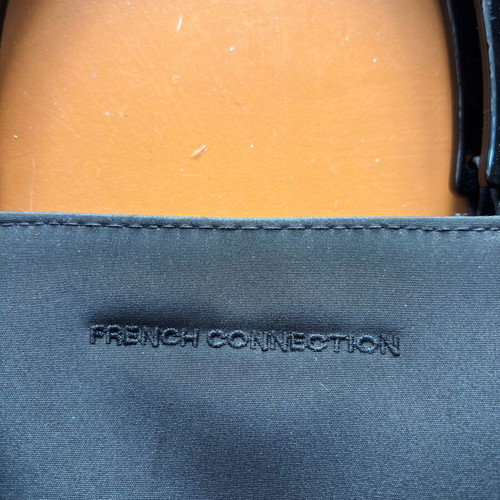 French Connection women's handbag new, black, large capacity
