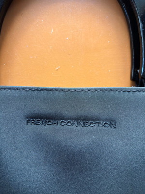 French Connection women's handbag new, black, large capacity