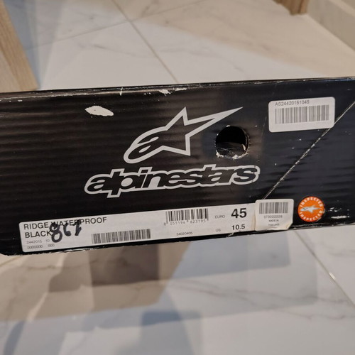 Alpinestars Ridge Waterproof Motorcycle Boots like new, black
