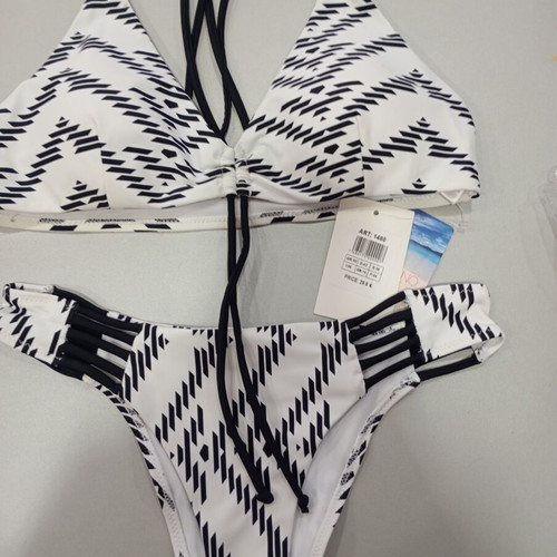 Solano women's bikini set new, black and white, size M