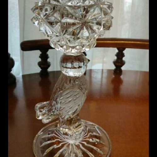 Hofbauer Byrdes Crystal Candlestick like new, 17cm