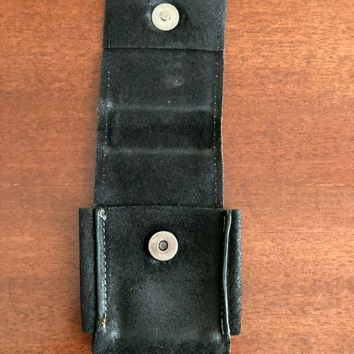 Black Suede Cigarette Case Like New